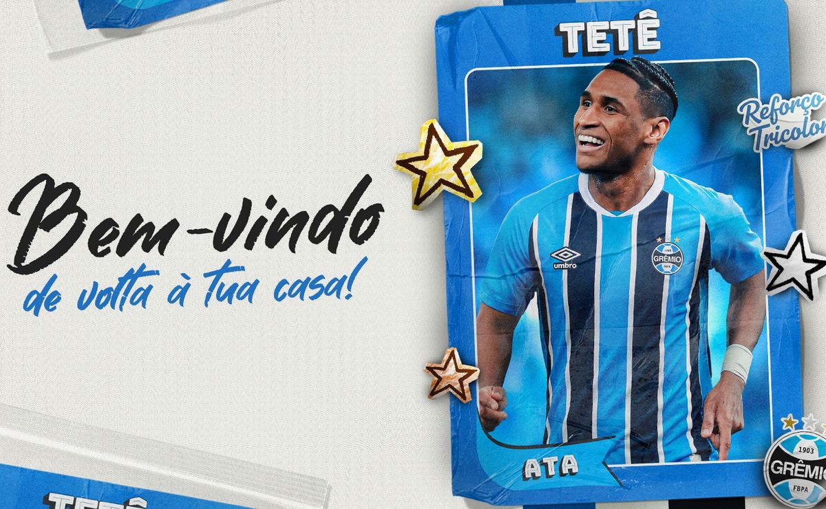 Grêmio anuncia contratação de Tetê e encerra novela com final feliz: “De volta para casa”