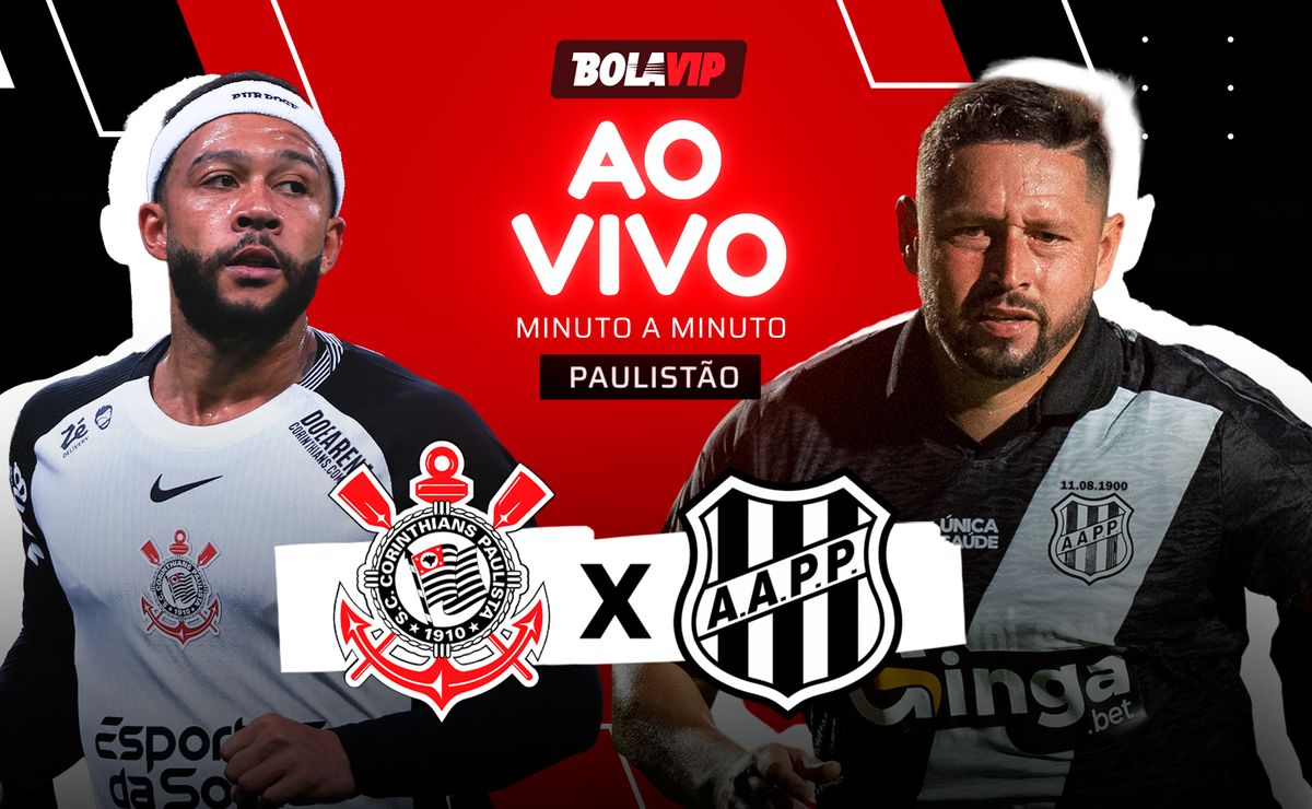 Corinthians e Ponte Preta AO VIVO – Campeonato Paulista 2026 em tempo real