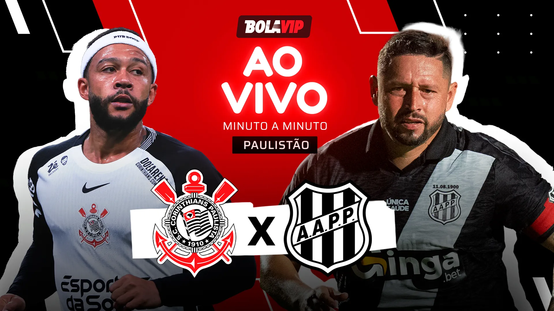 Corinthians x Ponte Preta foi transmitido ao vivo pelo Bolavip Brasil. Fotos: Ettore Chiereguini e Anderson Romão (AGIF)