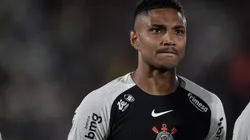 Vitinho, jogador do Corinthians, durante partida contra o Fluminense no estadio Maracana pelo campeonato Brasileiro A 2025. Foto: Thiago Ribeiro/AGIF