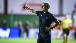 Luís Castro no comando do Grêmio. Foto: Lucas Uebel/Grêmio FBPA