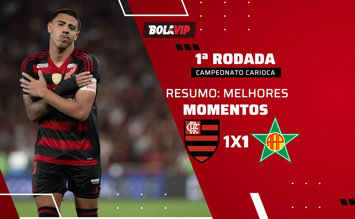 Flamengo e Portuguesa-RJ empatam pelo Cariocão 2026