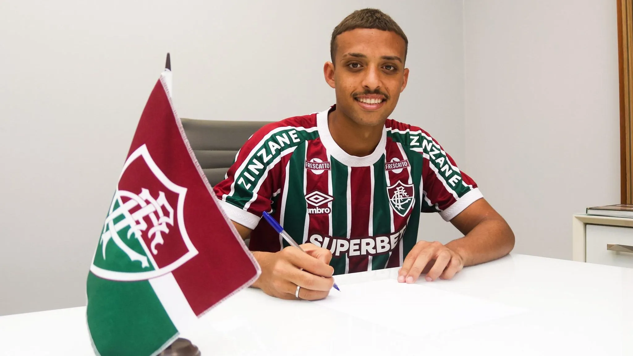 Davi Melo, jovem da base do Flu. Foto: Marina Garcia/FFC