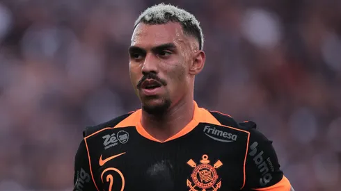 Matheuzinho jogador do Corinthians durante partida contra o Ponte Preta no estadio Arena Corinthians pelo campeonato Paulista 2026. Foto: Ettore Chiereguini/AGIF