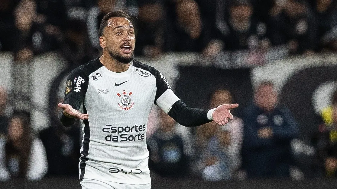 Maycon jogador do Corinthians lamenta durante partida contra o Vasco no estadio Arena Corinthians pelo campeonato Copa Do Brasil 2025. Foto: Joisel Amaral/AGIF