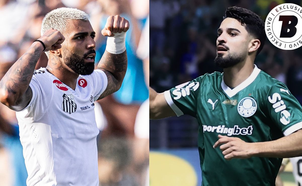 Gabigol é superior a Flaco López em aproveitamento de gols, e atacantes se enfrentam em Palmeiras x Santos