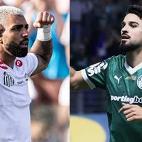 Palmeiras x Santos: Gabigol supera Flaco López em média de gol