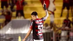 Iago marcou e garantiu o primeiro ponto do Flamengo no Campeonato Carioca de 2026 Foto: Adriano Fontes/Flamengo
