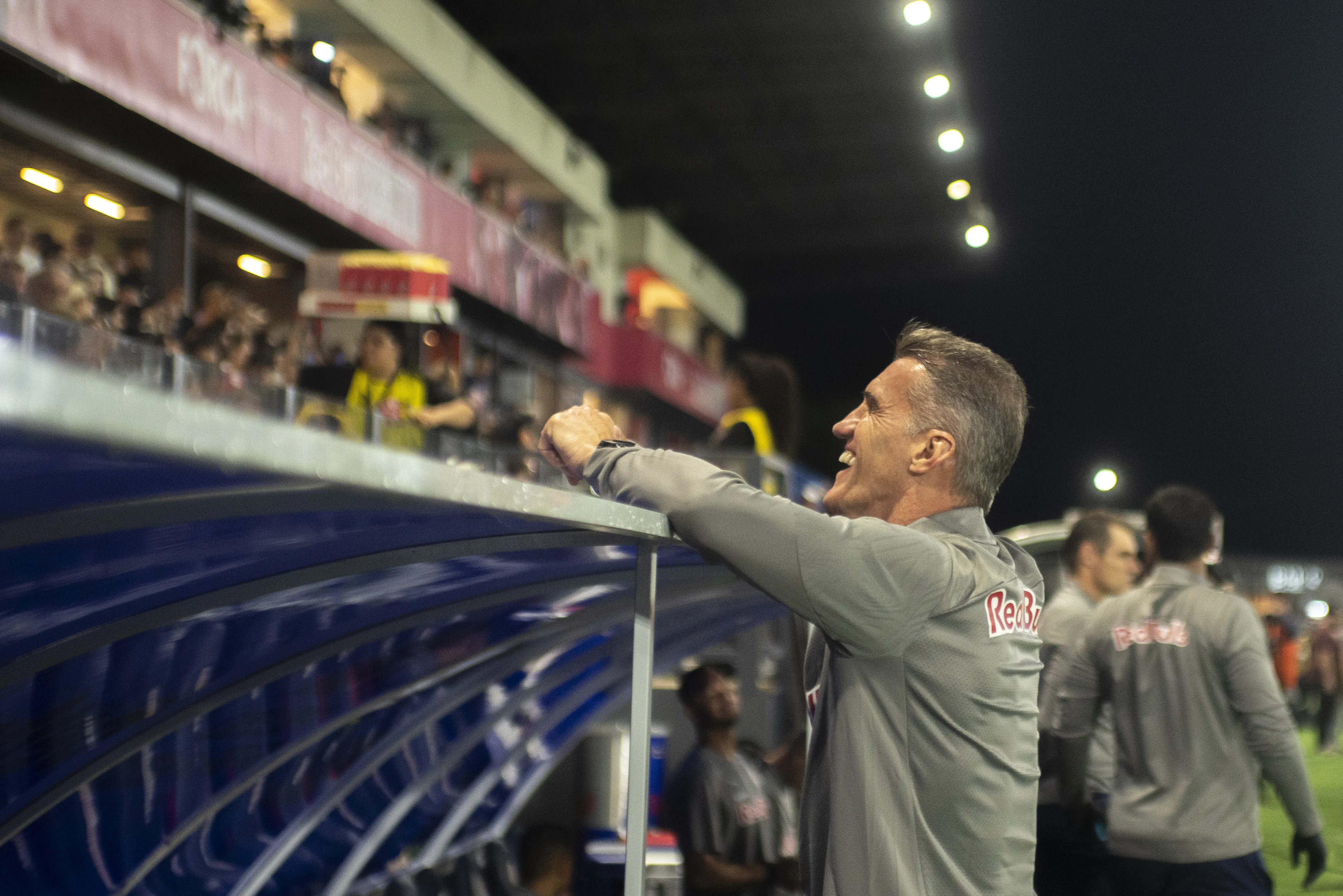 Vagner Mancini técnico do Bragantino durante partida contra o Corinthians. Foto: Anderson Romao/AGIF