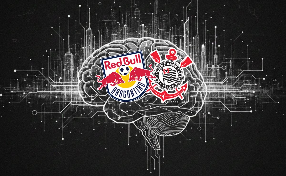 Inteligência Artificial prevê placar de Bragantino x Corinthians com Timão levando a melhor