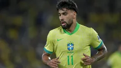 RJ - RIO DE JANEIRO - 04/09/2025 - ELIMINATORIAS COPA DO MUNDO 2026, BRASIL X CHILE - Lucas Paqueta jogador do Brasil durante partida contra o Chile no estadio Maracana pelo campeonato Eliminatorias Copa Do Mundo 2026. Foto: Thiago Ribeiro/AGIF
