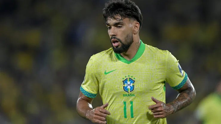 RJ - RIO DE JANEIRO - 04/09/2025 - ELIMINATORIAS COPA DO MUNDO 2026, BRASIL X CHILE - Lucas Paqueta jogador do Brasil durante partida contra o Chile no estadio Maracana pelo campeonato Eliminatorias Copa Do Mundo 2026. Foto: Thiago Ribeiro/AGIF