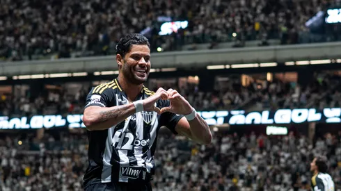 MG – BELO HORIZONTE – 05/11/2025 – BRASILEIRO A 2025, ATLETICO-MG X BAHIA – Hulk jogador do Atletico-MG comemora seu gol durante partida contra o Bahia no estadio Arena MRV pelo campeonato Brasileiro A 2025. Foto: Alessandra Torres/AGIF