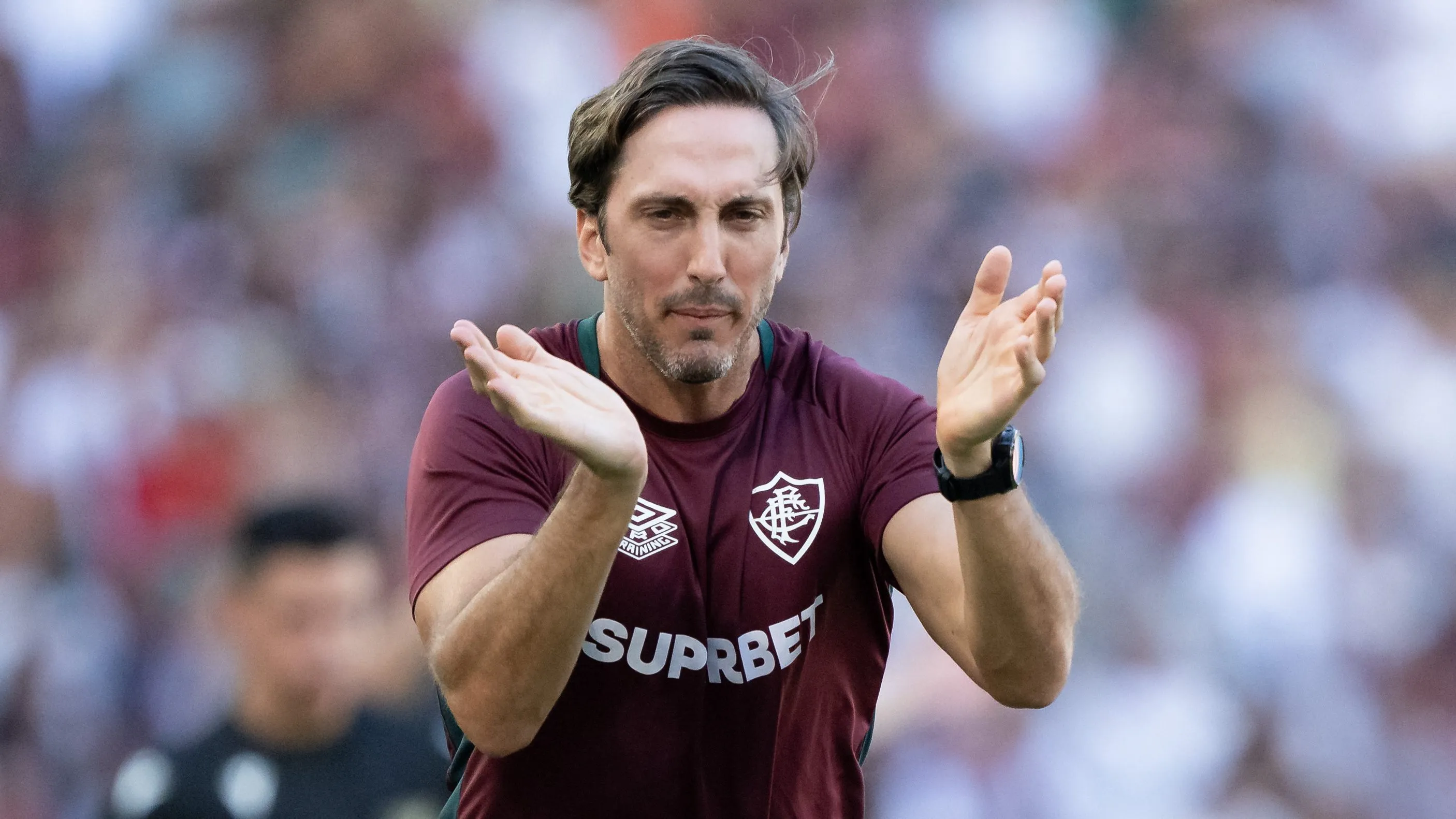 Luis Zubeldía, técnico do Fluminense. Foto: Jorge Rodrigues/AGIF