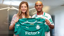 Leila Pereira e Eduardo Conceição. Foto: Fabio Menotti/Palmeiras/by Canon