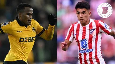 Jhon Arias e Thiago Almada. Foto: Shaun Botterill e Denis Doyle (Getty Images)