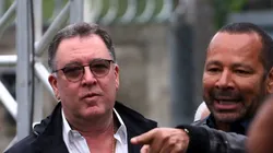 Marcelo Teixeira ao lado de Neymar Pai em inauguração de novas instalações no CT.