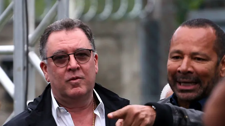 Marcelo Teixeira ao lado de Neymar Pai em inauguração de novas instalações no CT.