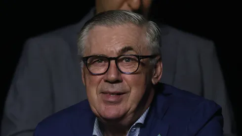 Ancelotti, técnico da seleção brasileira em palestra da CBF (Foto: Lucas Figueiredo/Getty Images)