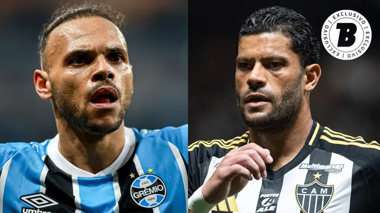 Braithwaite e Hulk. Fotos: Maxi Franzoi/AGIF e Alessandra Torres/AGIF