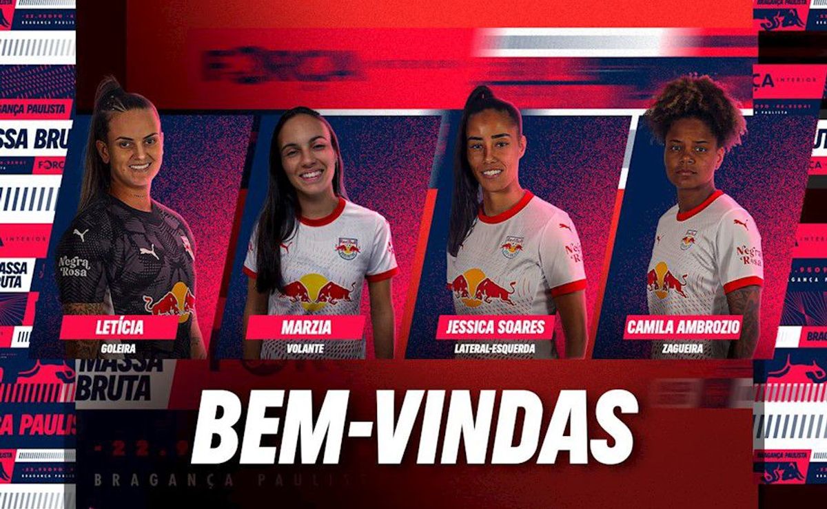 Red Bull Bragantino anuncia quatro reforços e fortalece elenco feminino para 2026