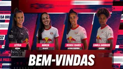 Anúncio dos novos reforços do Massa Bruta. Foto: Lucas Zenatti/RedBull Bragantino