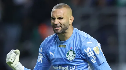 Weverton, goleiro do Palmeiras em partida pelo campeonato brasileiro (Foto: Alexandre Schneider/Getty Images)