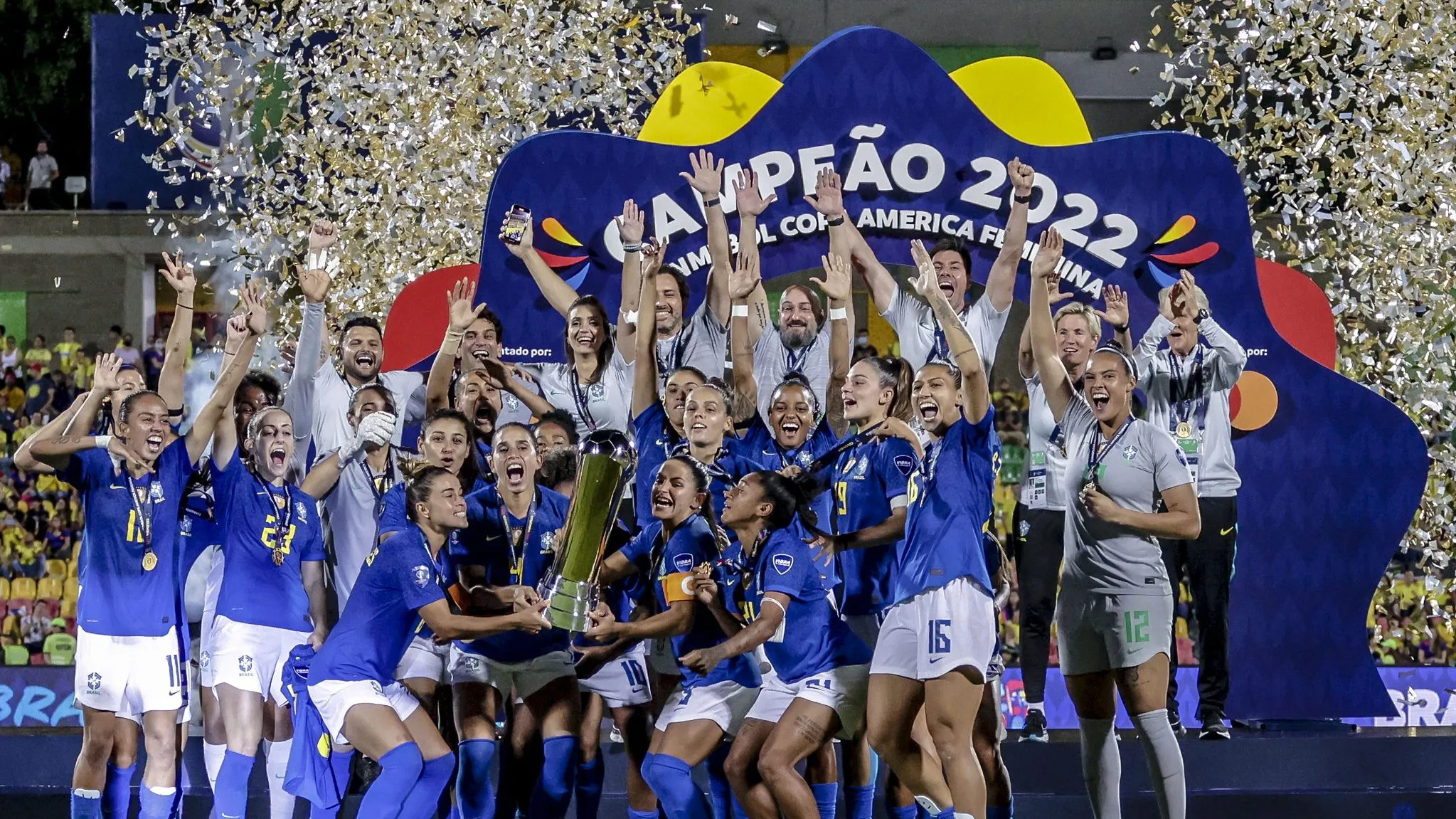 Seleção Brasileira campeã da Copa América Feminina 2022