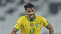 RJ - Rio de Janeiro - 02/07/2021 - COPA AMERICA 2021, BRASIL X CHILE - Lucas Paqueta jogador do Brasil durante partida contra o Chile no estadio Engenhao pelo campeonato Copa America 2021. Foto: Thiago Ribeiro/AGIF