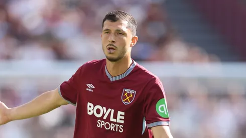 Guido Rodríguez em ação na pré-temporada