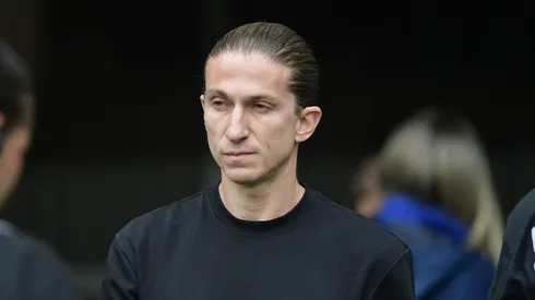 RJ – RIO DE JANEIRO – 19/10/2025 – BRASILEIRO A 2025, FLAMENGO X PALMEIRAS – Filipe Luis tecnico do Flamengo durante partida contra o Palmeiras no estadio Maracana pelo campeonato Brasileiro A 2025. Foto: Thiago Ribeiro/AGIF
