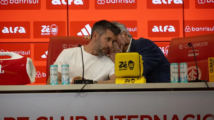 Pezzolano, técnico do Inter em entrevista coletiva (Foto: Filipe Maciel / Internacional)