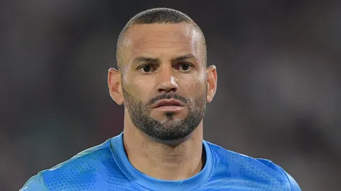 Weverton goleiro do Palmeiras durante partida contra o Fluminense no estadio Maracana pelo campeonato Brasileiro A 2025. Foto: Thiago Ribeiro/AGIF