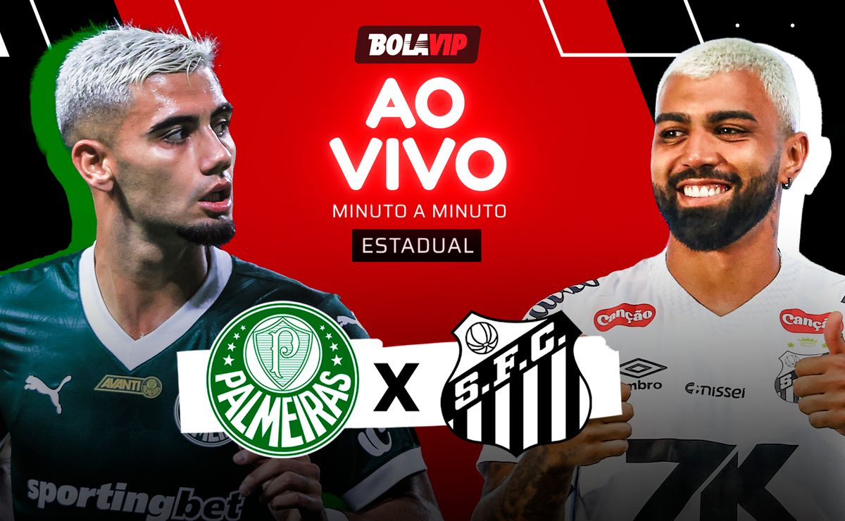Palmeiras e Santos AO VIVO – Campeonato Paulista 2026 em tempo real