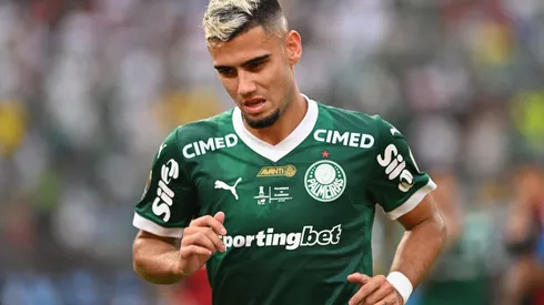 LIMA, PERU – NOVEMBER 29: Andreas Pereira of Palmeiras reacts during the 2025 Copa CONMEBOL Libertadores Final match between Palmeiras and Flamengo at Estadio Monumental on November 29, 2025 in Lima, Peru. (Photo by Rodrigo Valle/Getty Images)