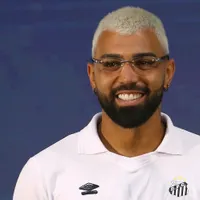 Gabigol provoca Andreas Pereira durante Palmeiras x Santos