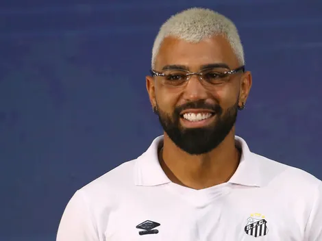 Gabigol provoca Andreas Pereira durante Palmeiras x Santos