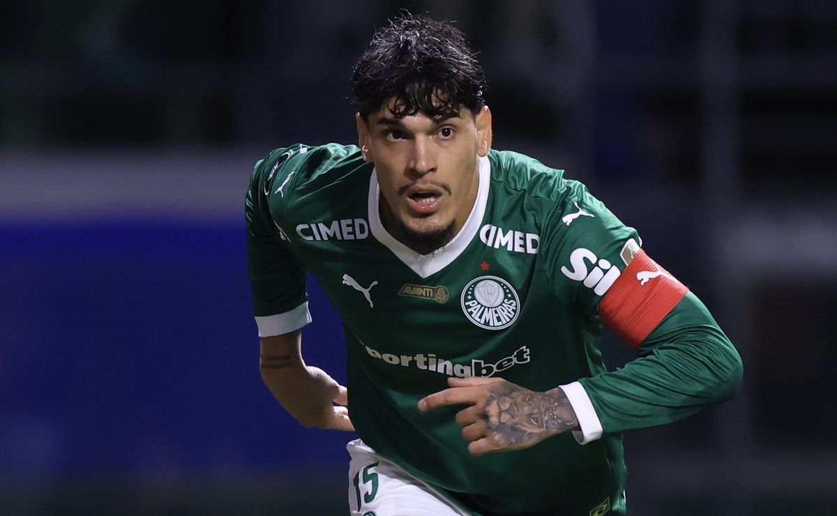 Gustavo Gómez sofre empurrão, árbitro ignora pênalti e lance viraliza em Palmeiras x Santos: veja o vídeo