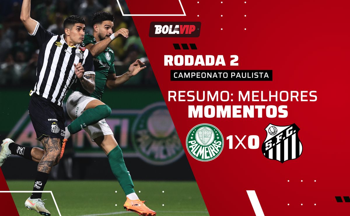 Palmeiras 1 x 0 Santos: resumo completo do clássico pelo Paulistão 2026