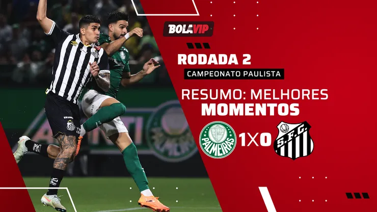 Palmeiras 1 x 0 Santos. Foto: Ettore Chiereguini/AGIF