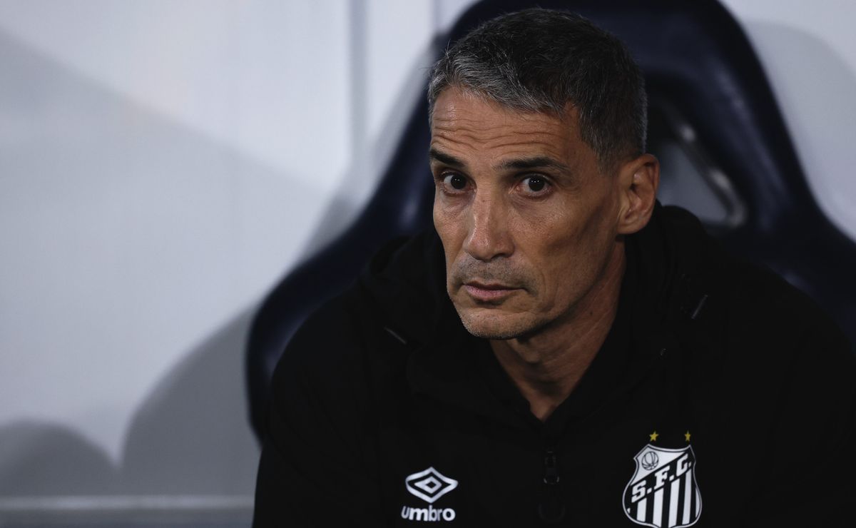 Vojvoda, do Santos, elogia o Palmeiras, mas cita que gol de Allan foi uma fatalidade: “Bate rebate”