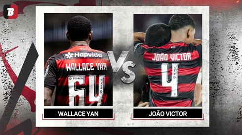 Flamengo perdeu esta noite para o Bangu pelo Carioca. Vote: quem foi o pior em campo? – Fotos: Mateus Dutra/AGIF e Gilvan de Souza/CRF