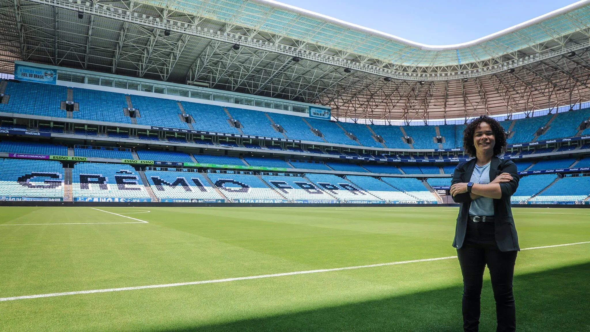 Bárbara Fonseca na Arena do Grêmio