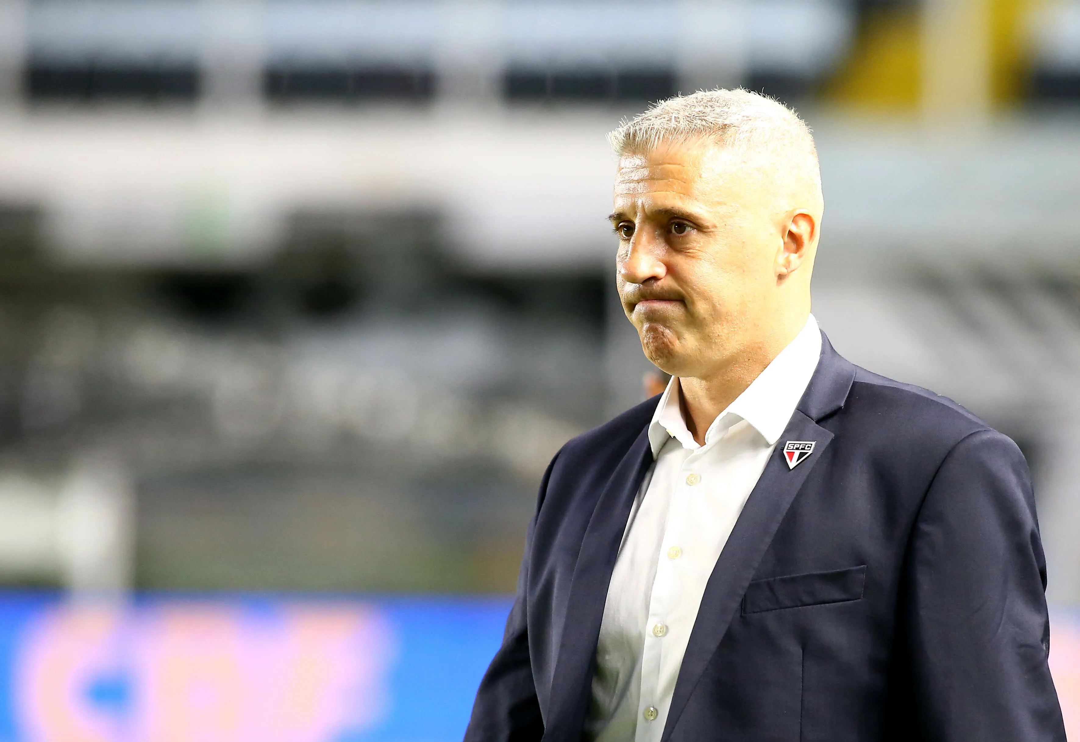 SP – SANTOS – 03/12/2025 – BRASILEIRO A 2025, SAO PAULO X INTERNACIONAL – Hernan Crespo tecnico do Sao Paulo durante partida contra o Internacional no estadio Vila Belmiro pelo campeonato Brasileiro A 2025. Foto: Mauricio De Souza/AGIF