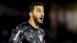 Cleiton, goleiro do Red Bull Bragantino contra o Corinthians