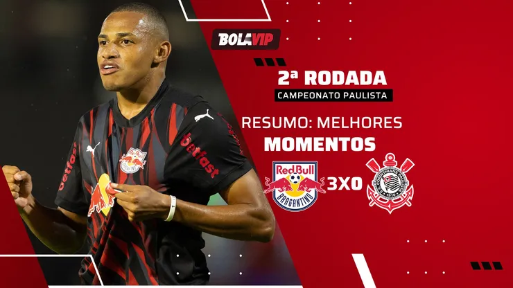 Bragantino goleia Corinthians pelo Campeonato Paulista