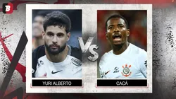 Yuri Alberto e Cacá não vão bem em derrota do Corinthians para o Red Bull Bragantino.