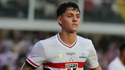 Lucca foi exaltado pela torcida do São Paulo. Foto: Jota Erre/AGIF