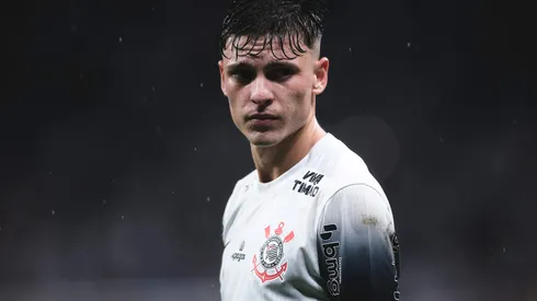 Breno Bidon, jogador do Corinthians, durante partida contra o Racing-URU no estadio Arena Corinthians pelo campeonato Copa Sul-americana 2025. Foto: Ettore Chiereguini/AGIF
