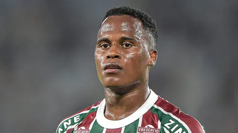 Arias jogador do Fluminense durante partida contra o Cruzeiro no estadio Maracana pelo campeonato Brasileiro A 2025. Foto: Thiago Ribeiro/AGIF

